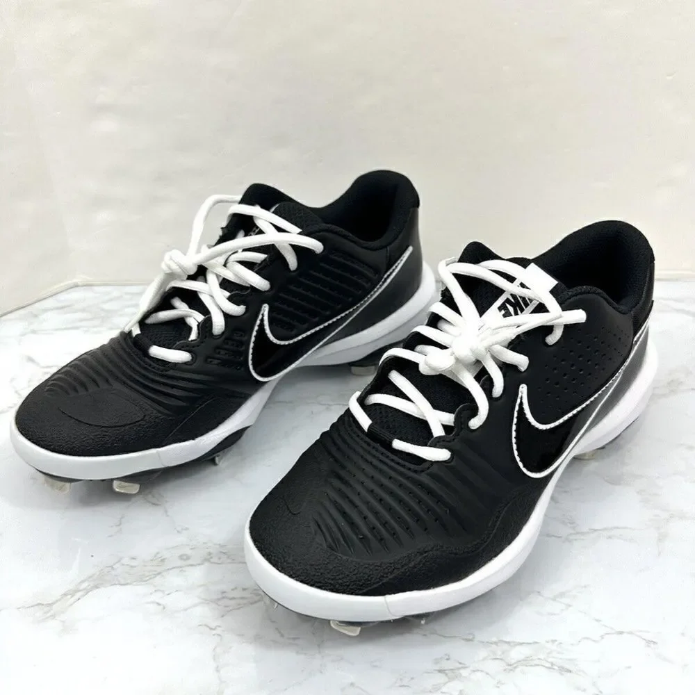 Men's Nike Alpha Huarache‎ 3 Varsity Low Baseball Cleats Black CT0829-003, 7.5